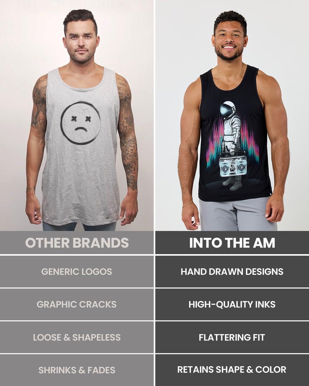 imageINTO THE AM Graphic Tank Tops for Men Cool Artwork Tanks for Summer Beach Exercise Fitness S 2XLSummer Islands