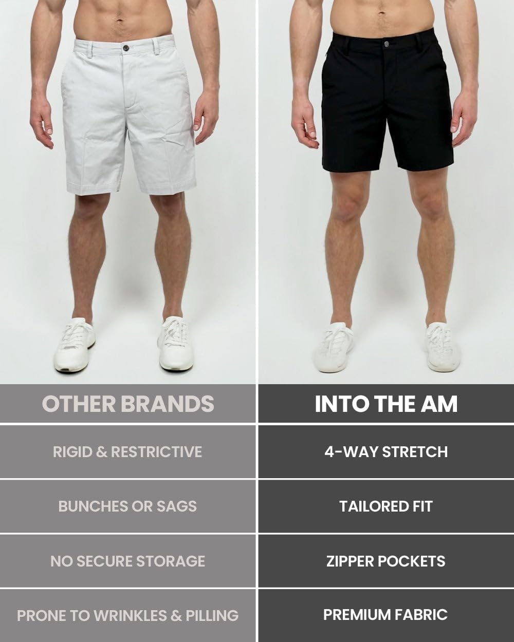 image:imageMens Shorts Stretch Chino Golf Casual Dress Flat Front 7 amp 9 Inch Lightweight 4way stretch chino shorts multipacks quick dry flat front polish for golf office amp weekendsBrownKhaki