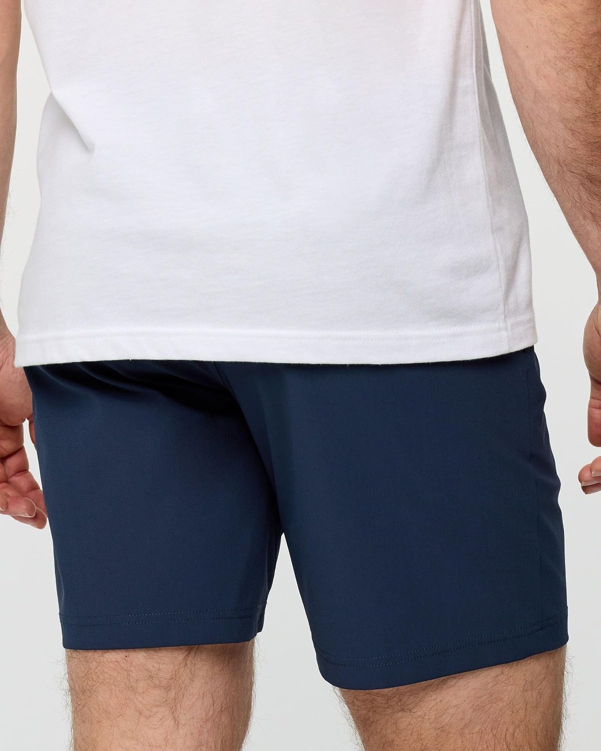image:imageMens Shorts Stretch Chino Golf Casual Dress Flat Front 7 amp 9 InchNavy