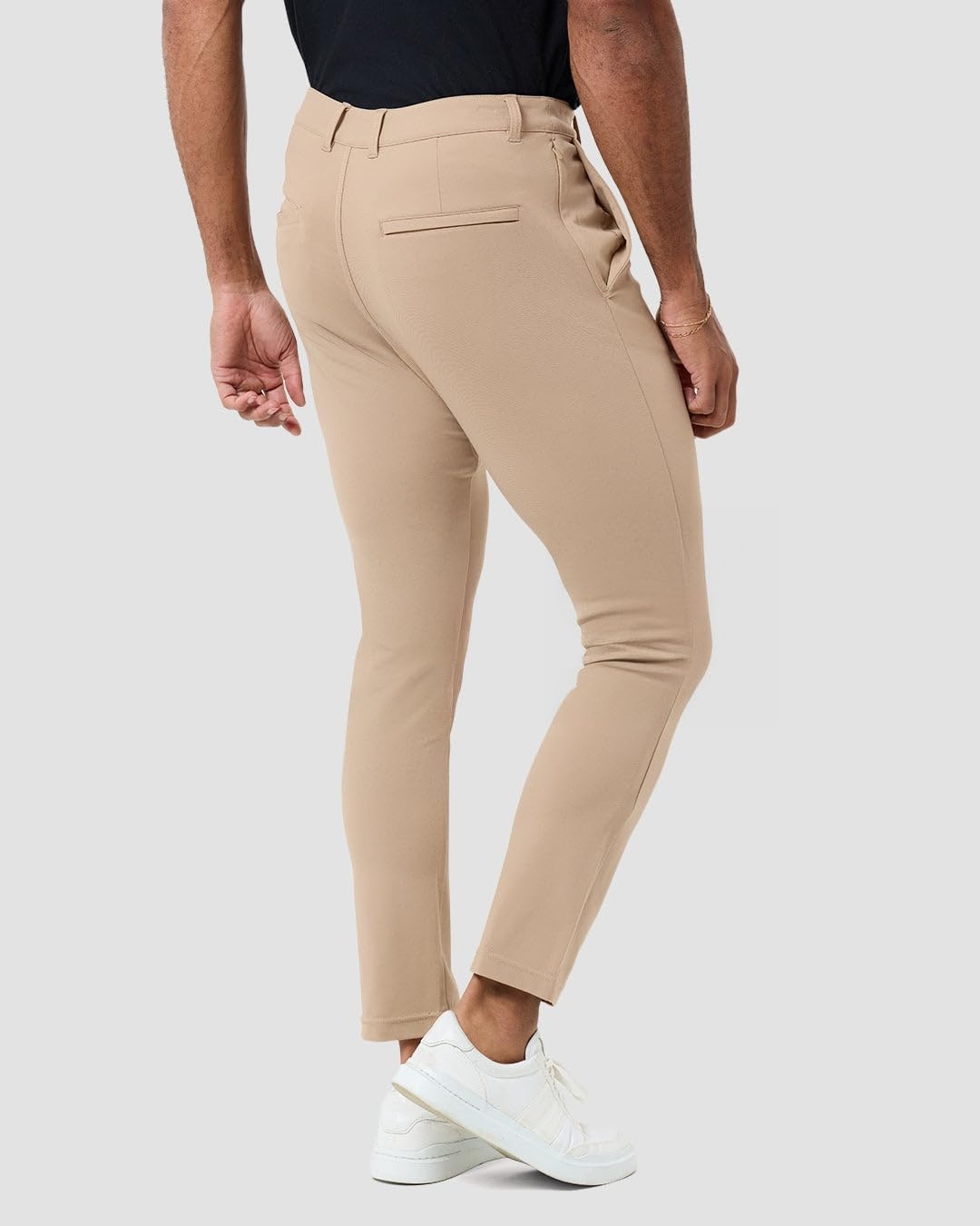 image:imageCasual Pants for Men Slim Fit Stretch Chino Tech Travel Pants TaperedKhaki