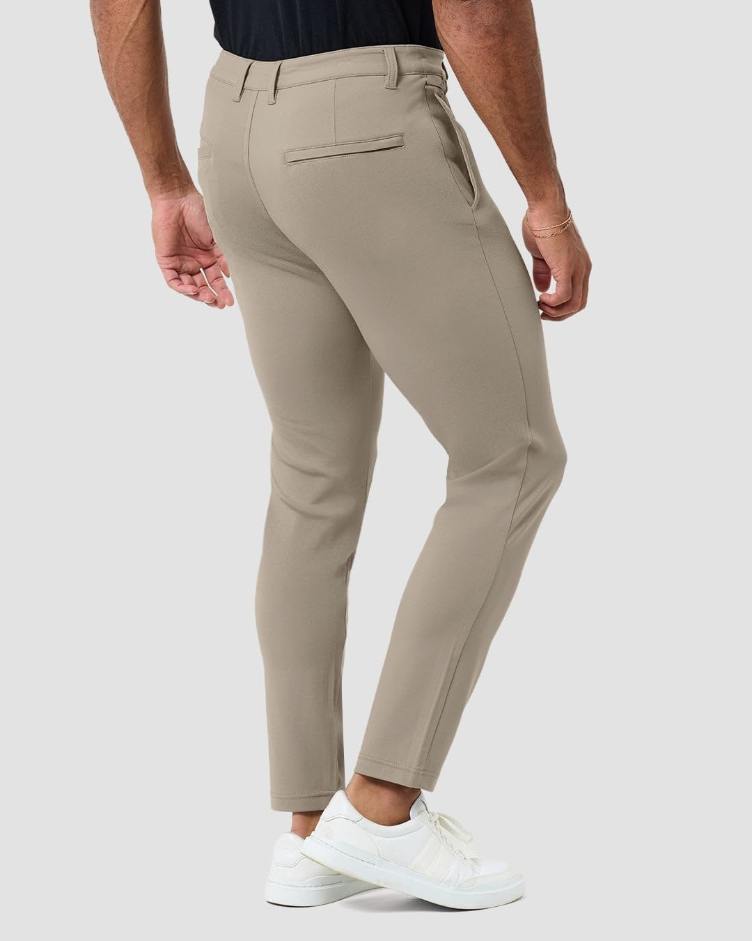 image:imageCasual Pants for Men Slim Fit Stretch Chino Tech Travel Pants TaperedTaupe