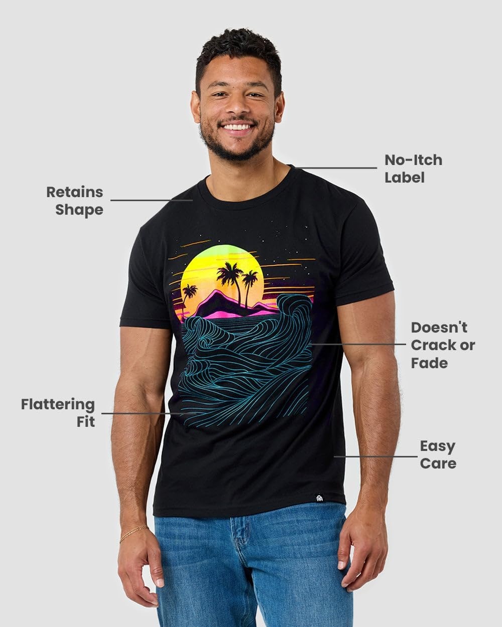 image:imageGraphic Tees for Men Cool Art Short Sleeve TShirts Soft Slim Fit S4XLDark Elixir Tee