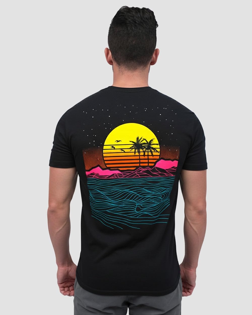 image:imageGraphic Tees for Men Cool Art Short Sleeve TShirts Soft Slim Fit S4XLMeta Beach II