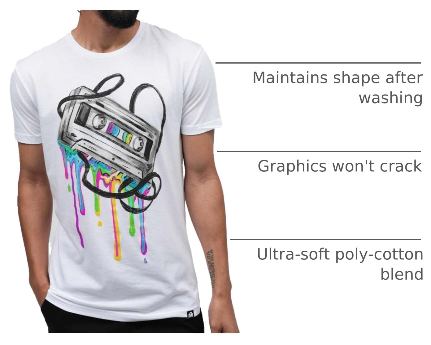 image:imageGraphic Tees for Men Cool Art Short Sleeve TShirts Soft Slim Fit S4XLMixtape