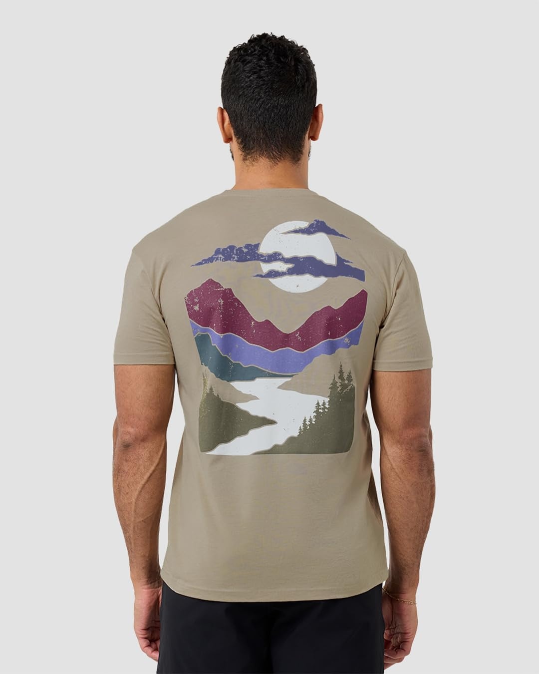image:imageGraphic Tees for Men Cool Art Short Sleeve TShirts Soft Slim Fit S4XLMoonlit Valley