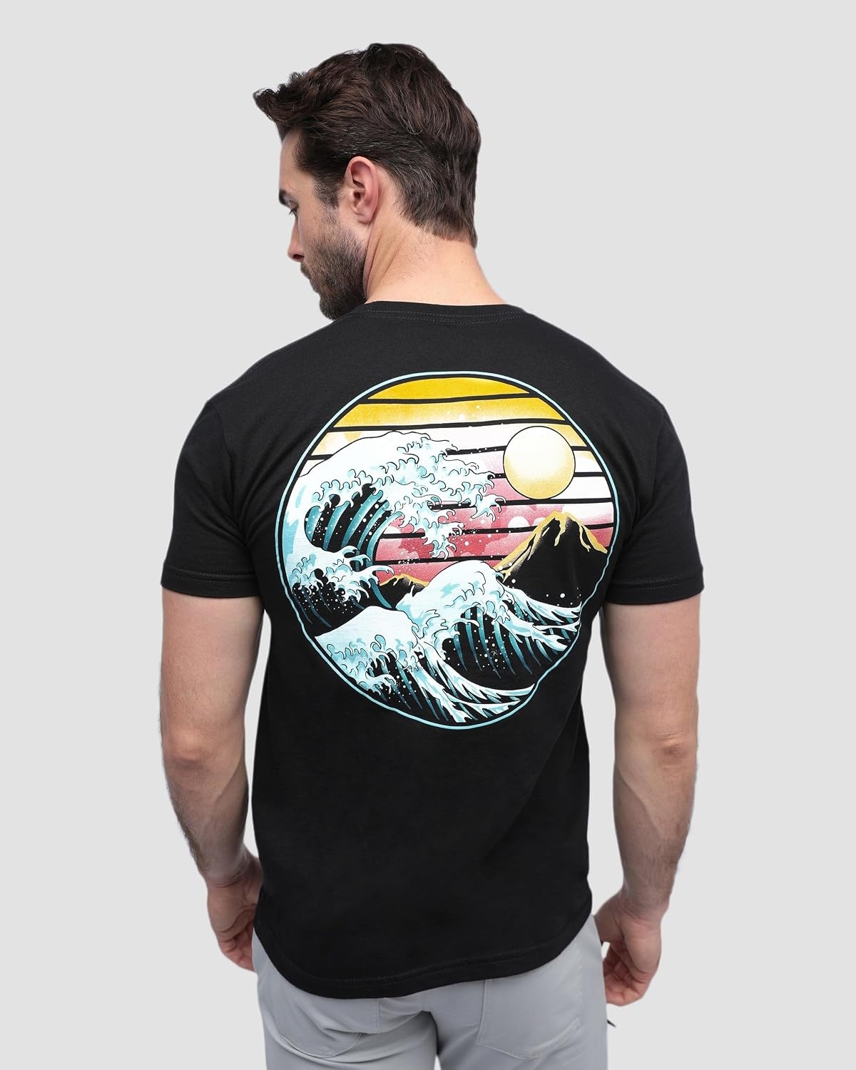 image:imageGraphic Tees for Men Cool Art Short Sleeve TShirts Soft Slim Fit S4XLOcean Hues Tee