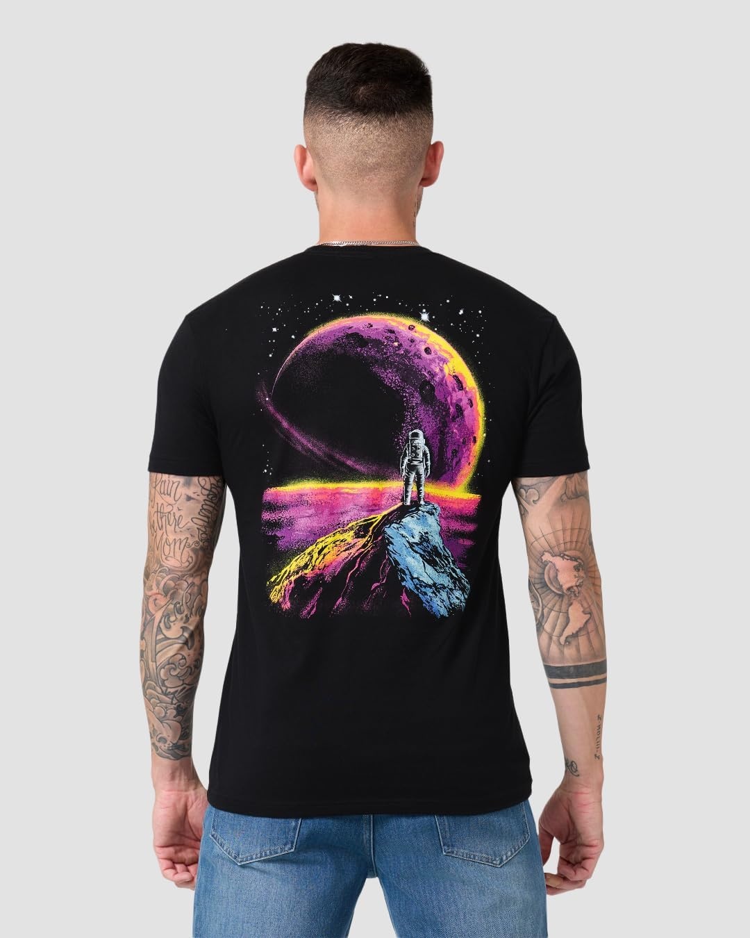 image:imageGraphic Tees for Men Cool Art Short Sleeve TShirts Soft Slim Fit S4XLPlanet Gaze