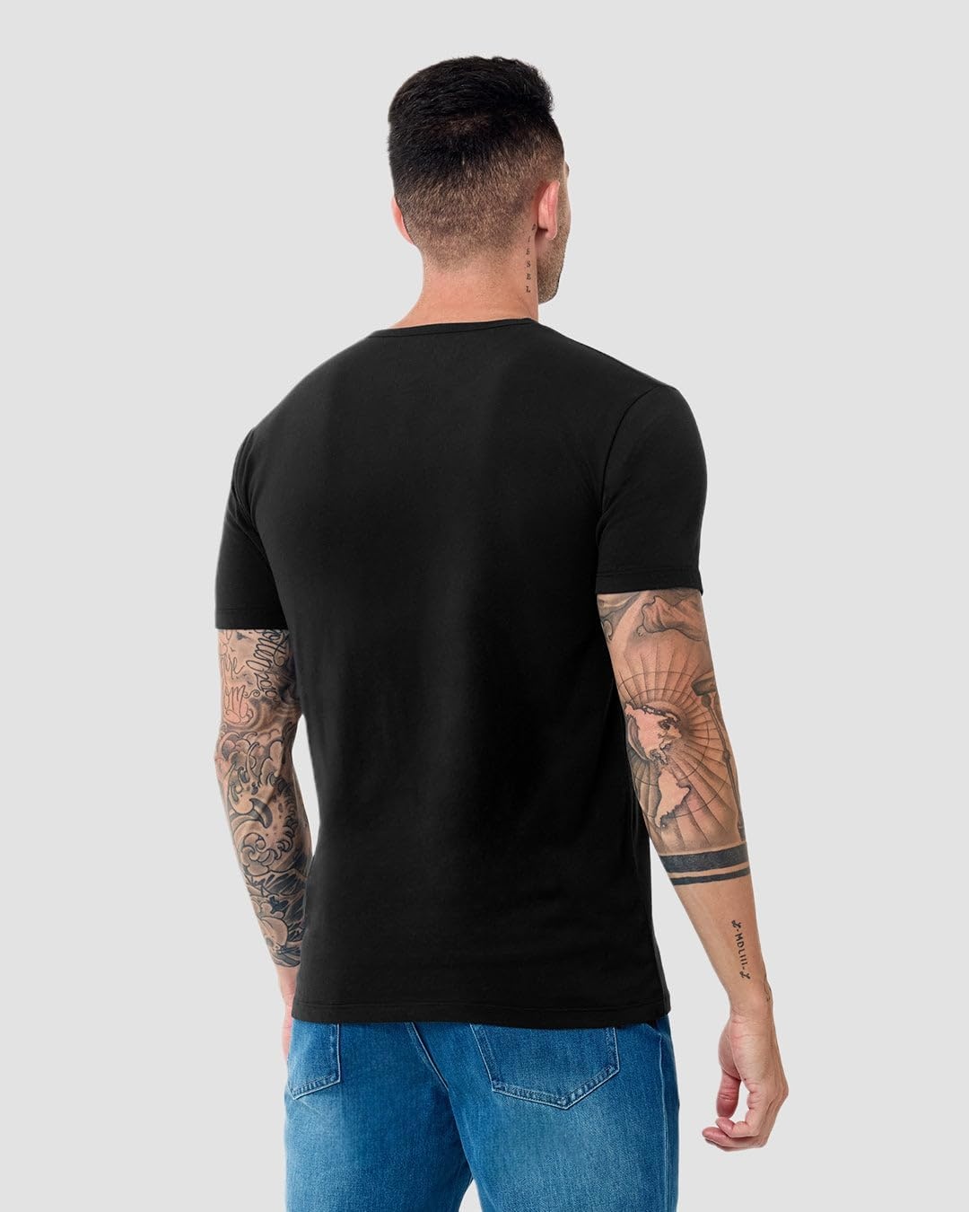 image:imageHenley Shirts for Men Short Sleeve Casual Fitted 3 Button Crew S4XLBlack Nologo
