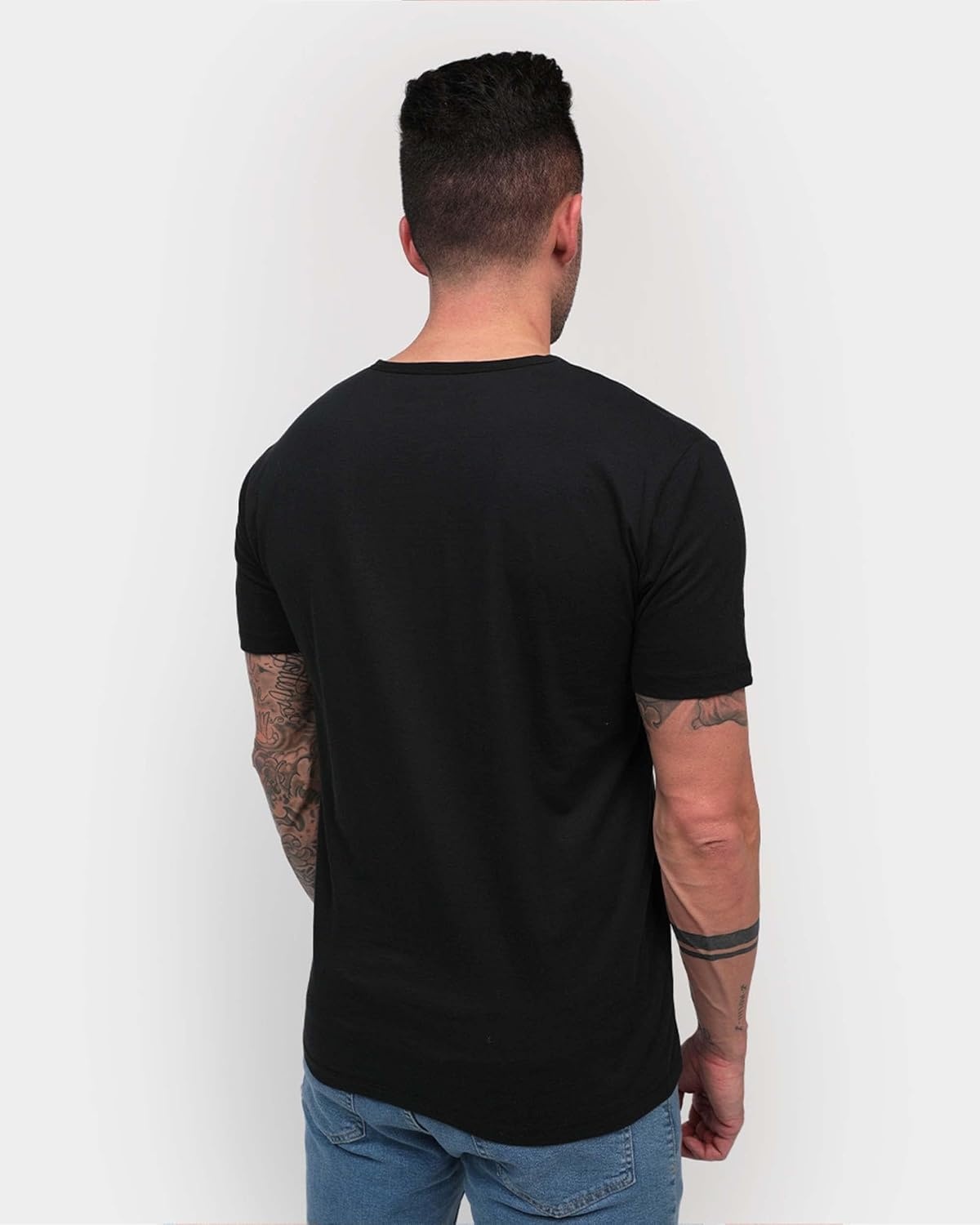 image:imageHenley Shirts for Men Short Sleeve Casual Fitted 3 Button Crew S4XLBlackBlackBlack Logo