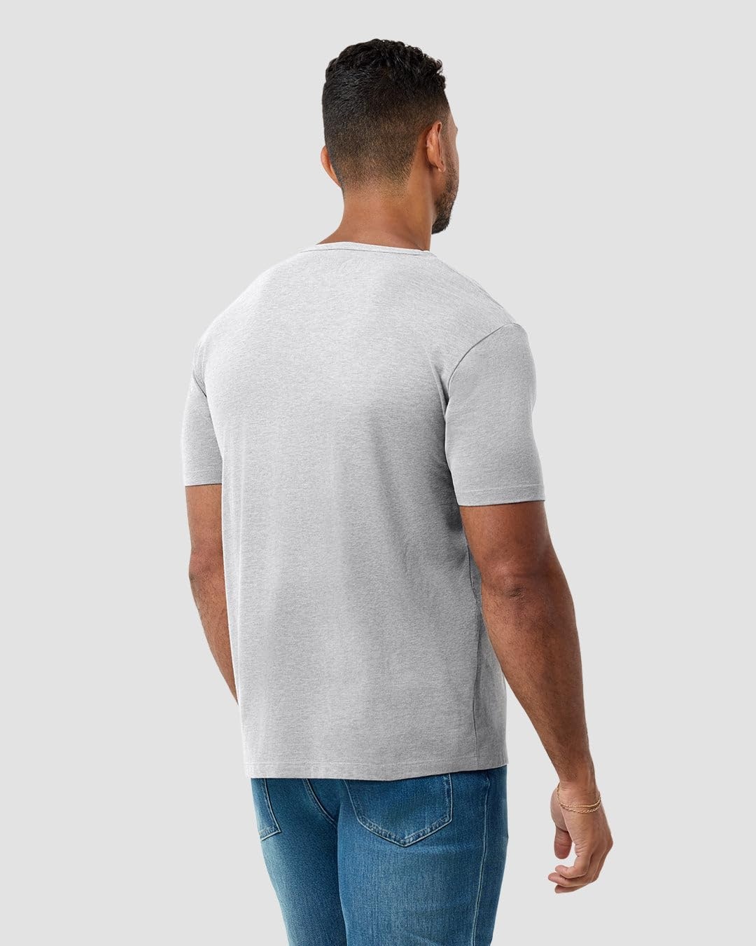 image:imageHenley Shirts for Men Short Sleeve Casual Fitted 3 Button Crew S4XLGrey Logo
