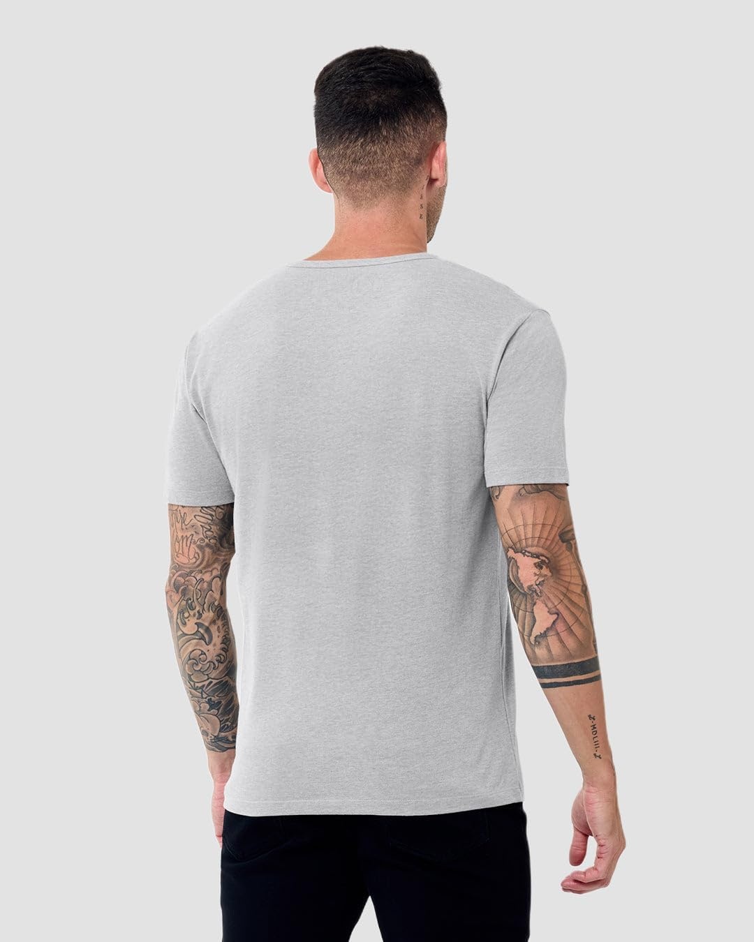 image:imageHenley Shirts for Men Short Sleeve Casual Fitted 3 Button Crew S4XLGrey Nologo