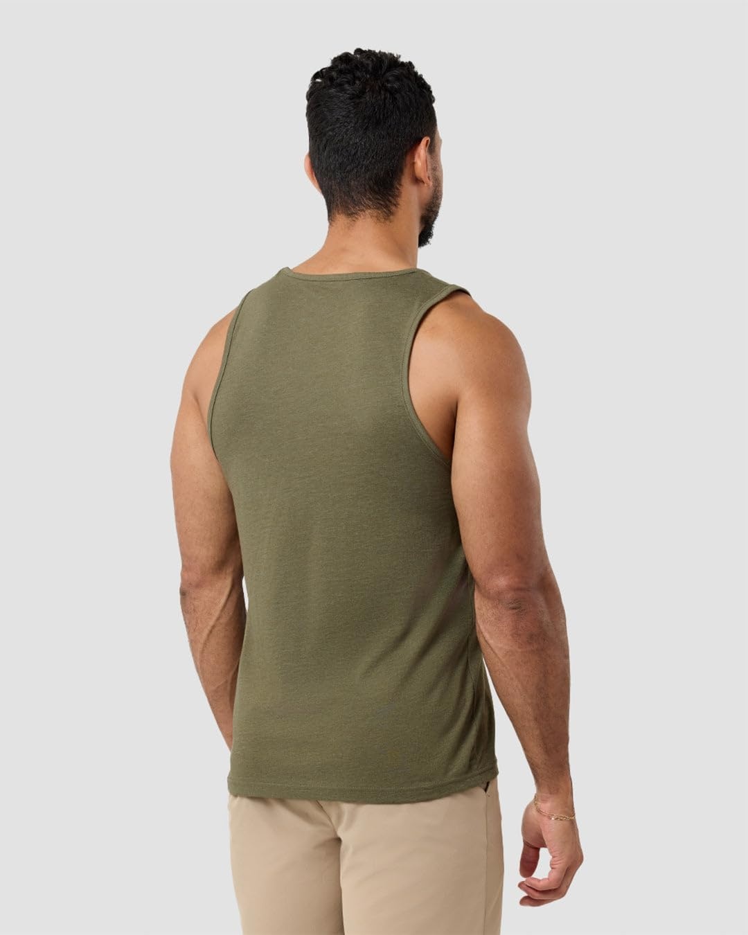 image:imageINTO THE AM Graphic Tank Tops for Men Cool Summer Beach Muscle Tanks S2XLDreamer Olive Green