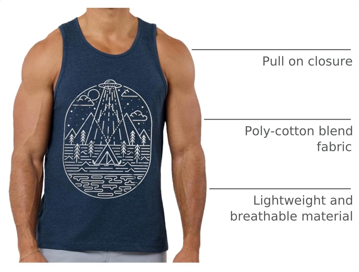 image:imageINTO THE AM Graphic Tank Tops for Men Cool Summer Beach Muscle Tanks S2XLOverseer