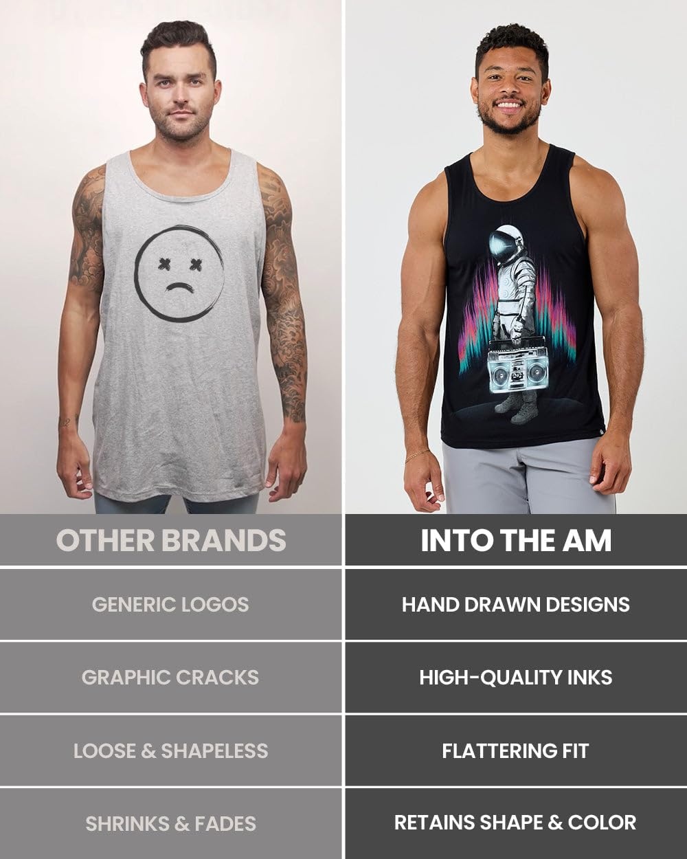 image:imageINTO THE AM Graphic Tank Tops for Men Cool Summer Beach Muscle Tanks S2XLWilderness