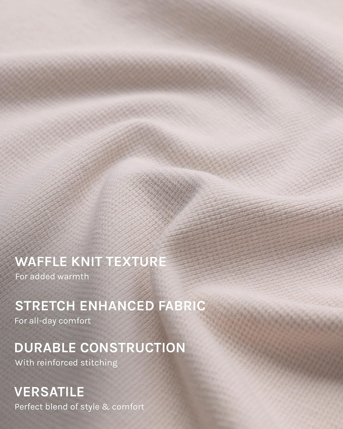 image:imageLong Sleeve Waffle Knit Crew by INTO THE AMBeige