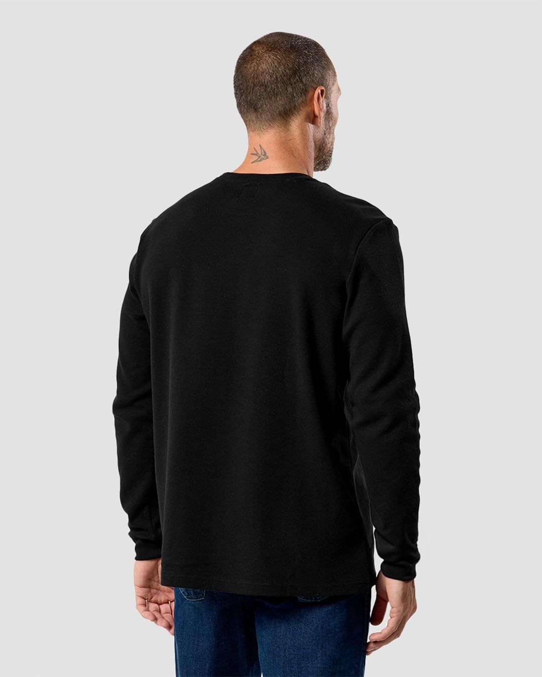 image:imageLong Sleeve Waffle Knit Crew by INTO THE AMBlack