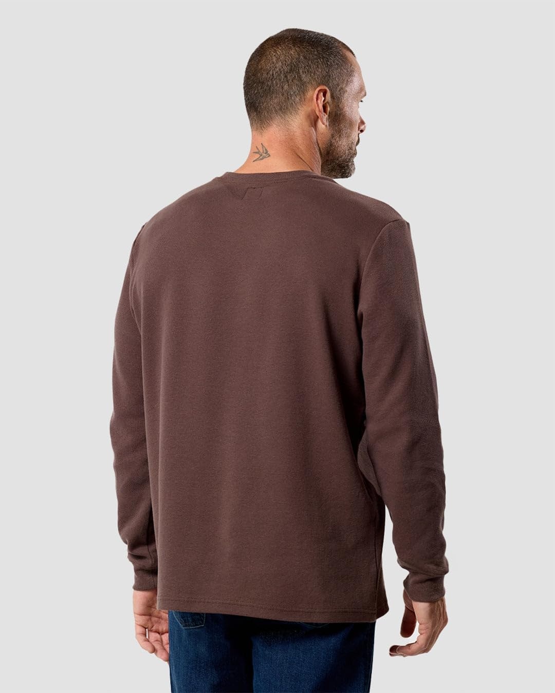 image:imageLong Sleeve Waffle Knit Crew by INTO THE AMBrown