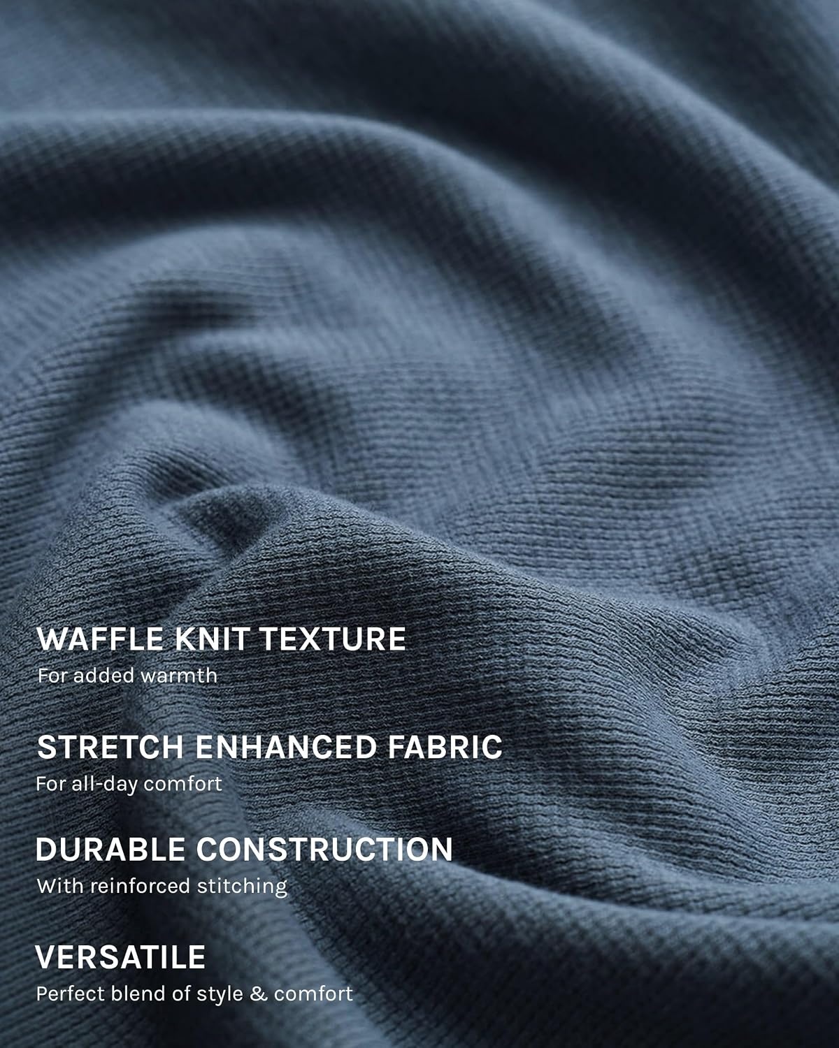 image:imageLong Sleeve Waffle Knit Crew by INTO THE AMIndigo