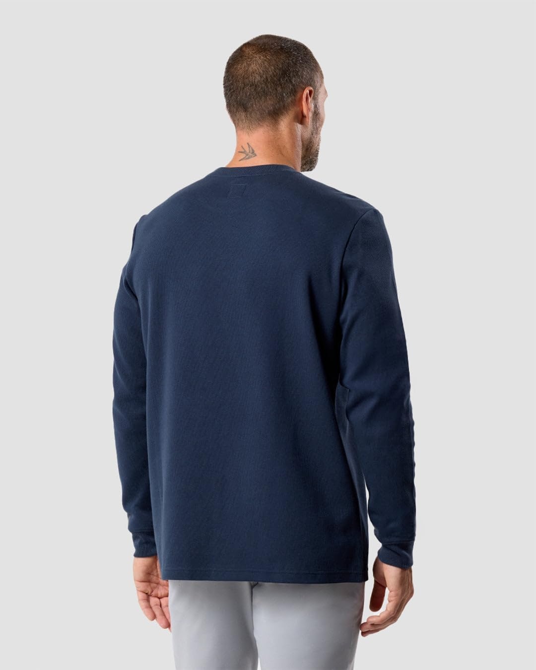 image:imageLong Sleeve Waffle Knit Crew by INTO THE AMNavy
