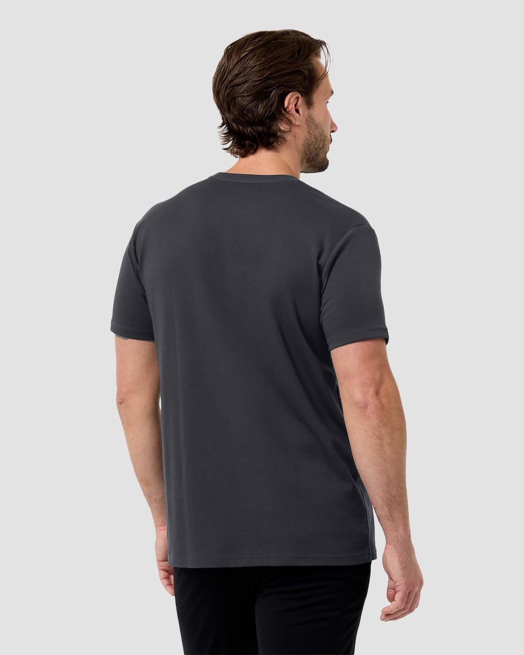 image:imagePima Cotton T Shirts for Men Luxury Soft Crew Tee S4XLCharcoal