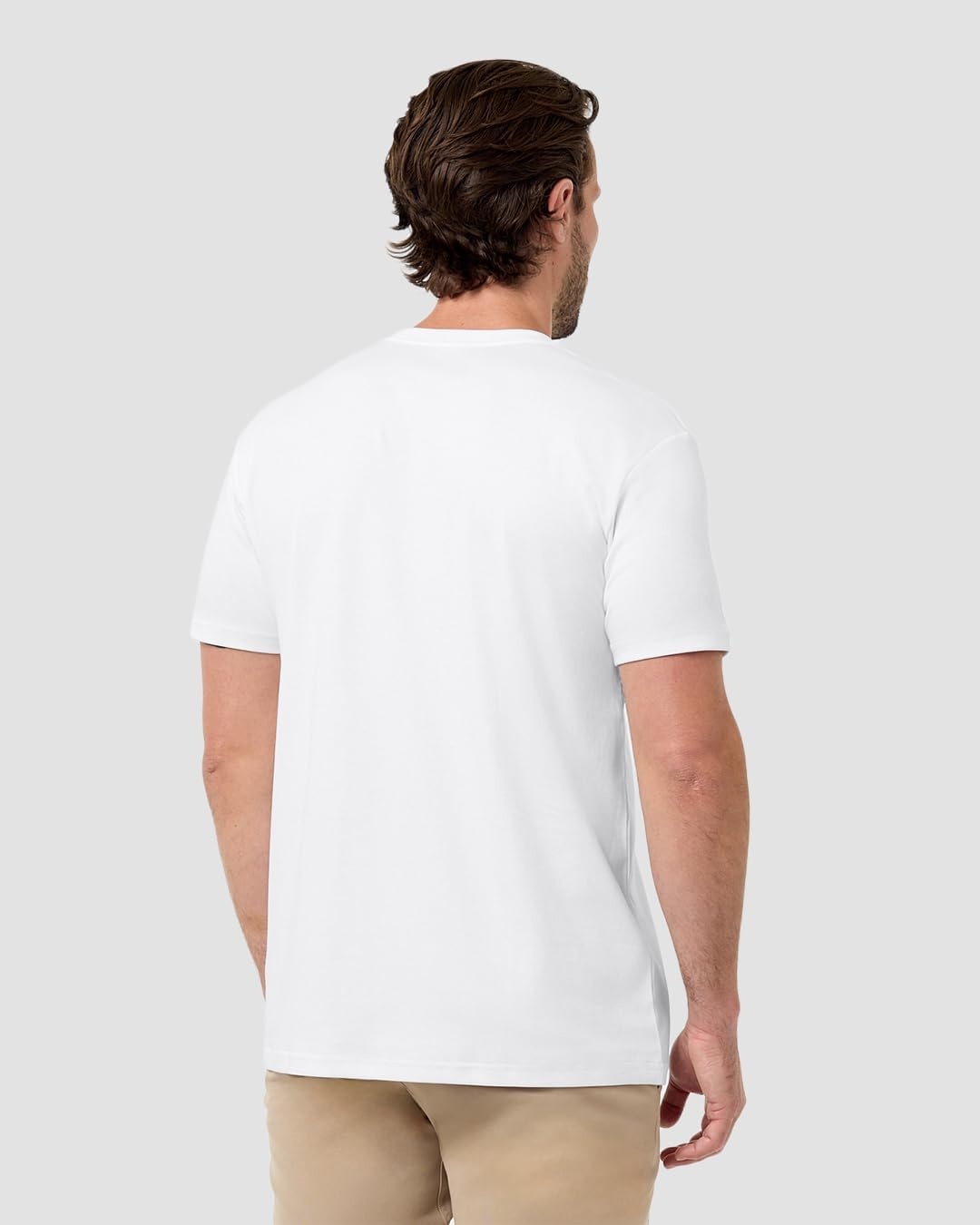 image:imagePima Cotton T Shirts for Men Luxury Soft Crew Tee S4XLWhite