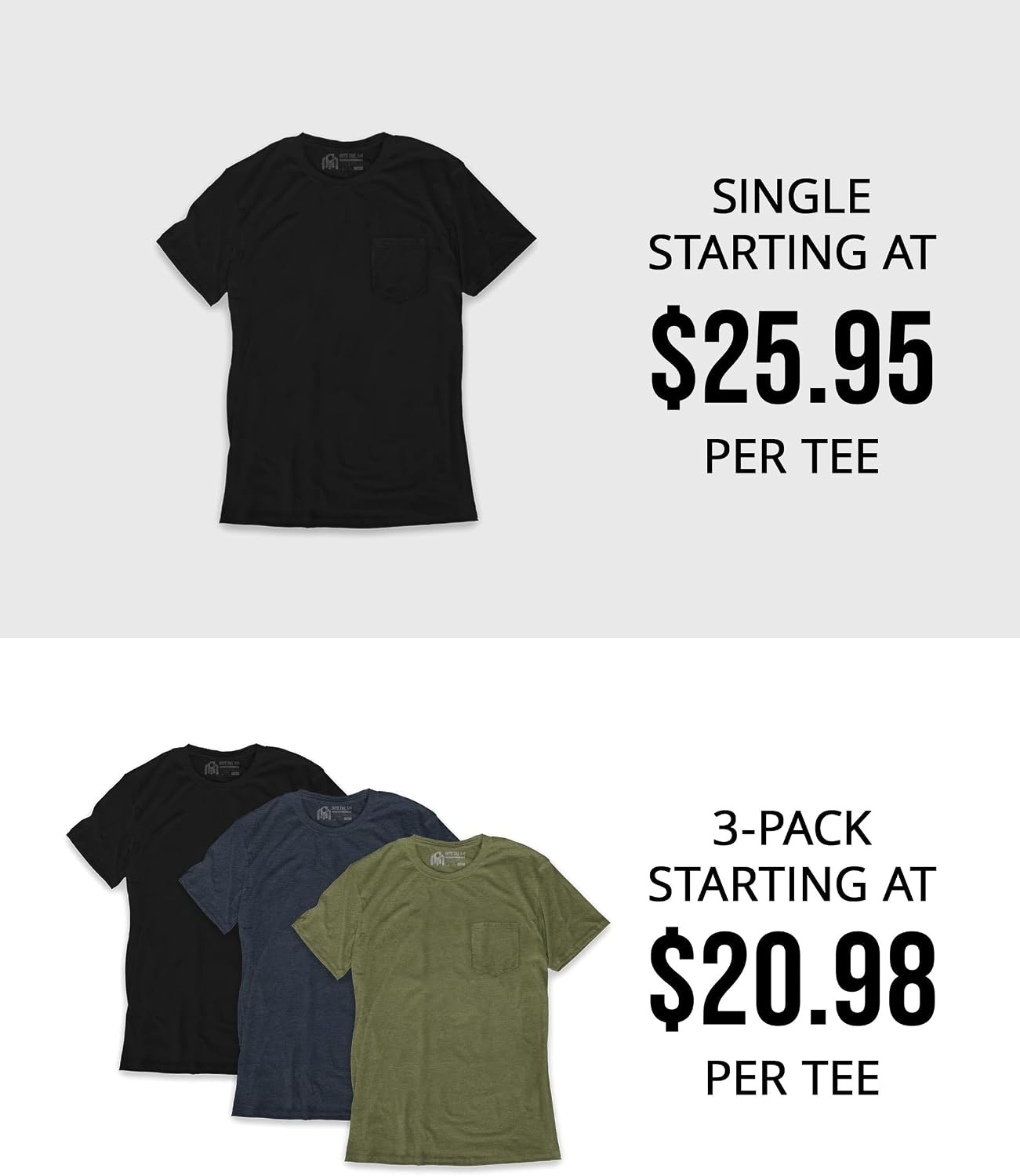 image:imagePocket T Shirts for Men Soft Cotton Crew Neck Fitted Casual Tees S4XLWhiteWhiteWhite Nologo