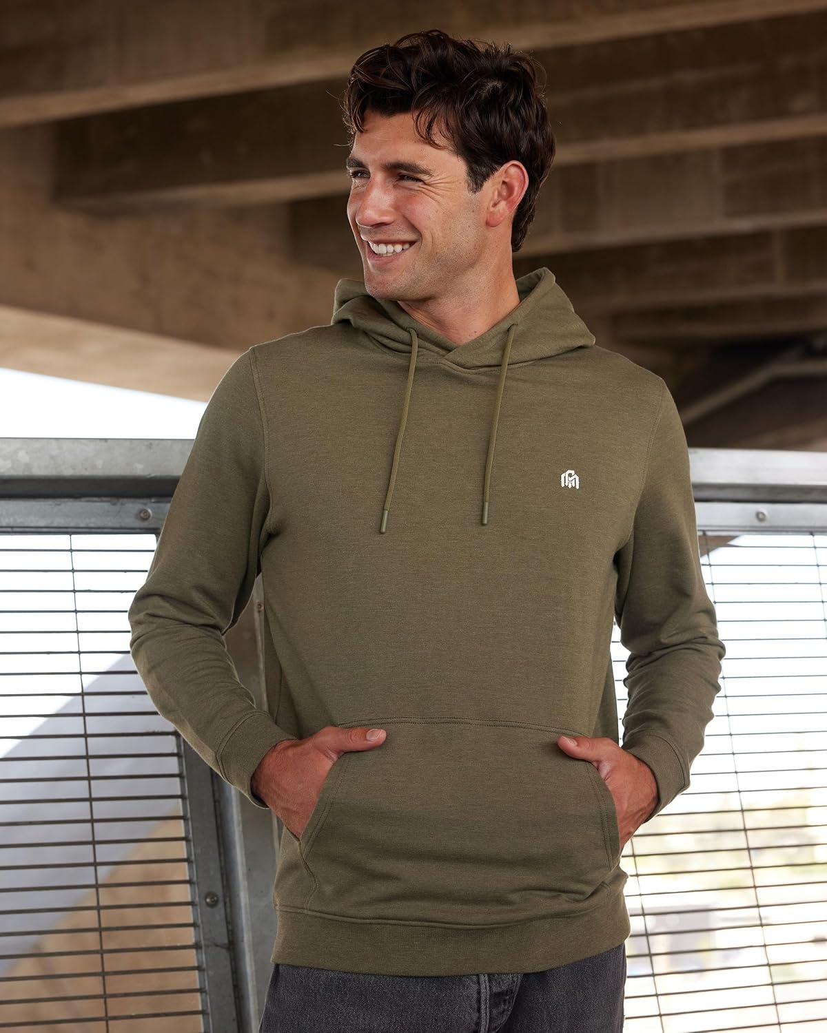 image:imagePullover Hoodie for Men Casual Cotton Blend Sweatshirt LightweightNonbranded Navy
