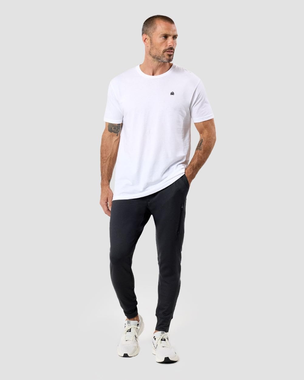 image:imageWorkout Joggers for Men Tapered Gym Pants Zipper Lightweight S4XLCharcoal