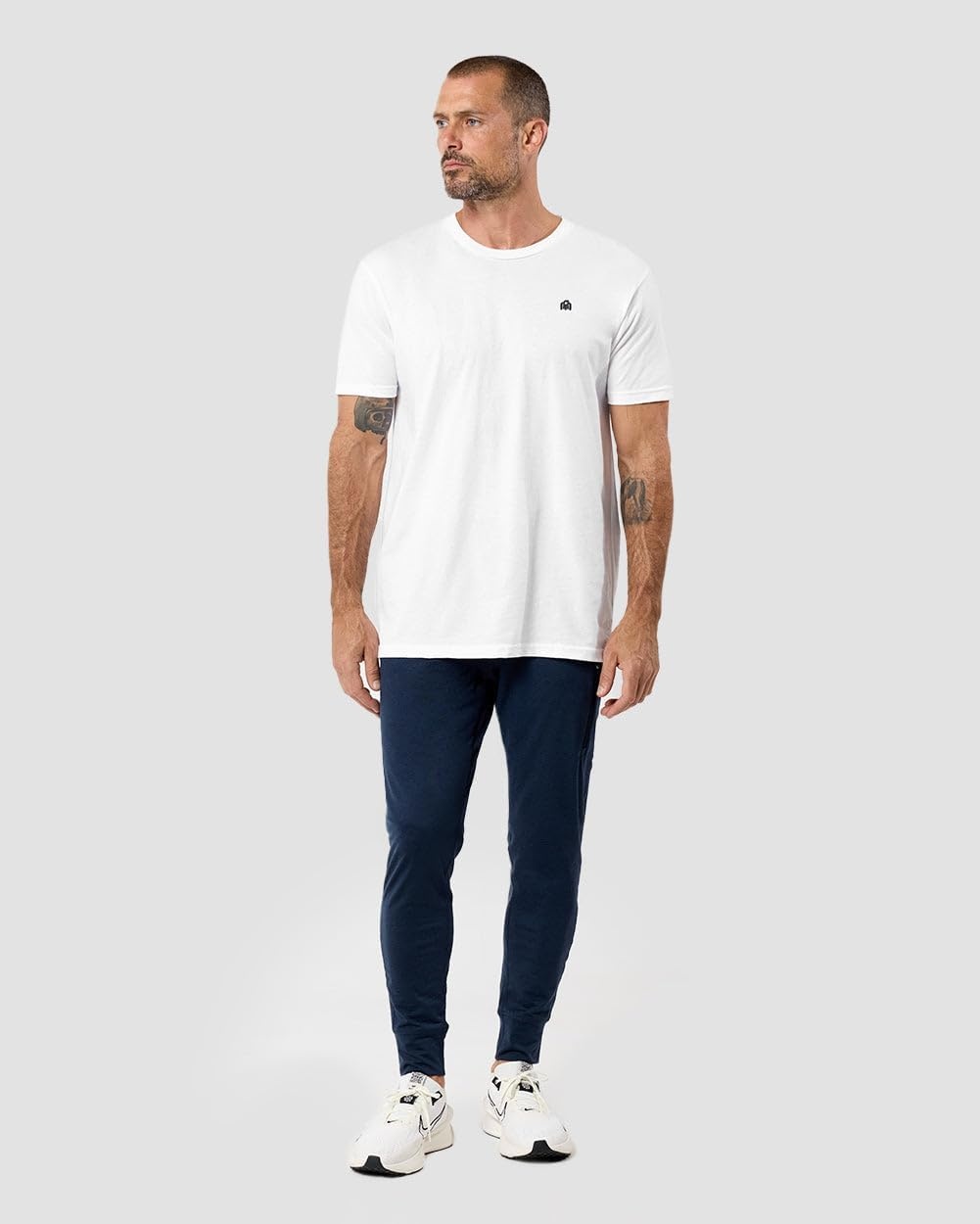 image:imageWorkout Joggers for Men Tapered Gym Pants Zipper Lightweight S4XLNavy