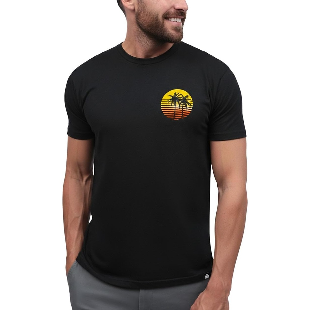 image:imageGraphic Tees for Men Cool Art Short Sleeve TShirts Soft Slim Fit S4XLMeta Beach II