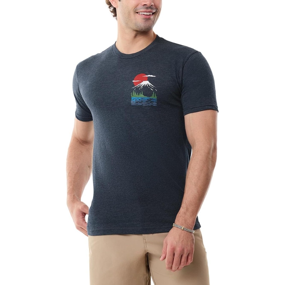 image:imageGraphic Tees for Men Cool Art Short Sleeve TShirts Soft Slim Fit S4XLQuiet Horizon