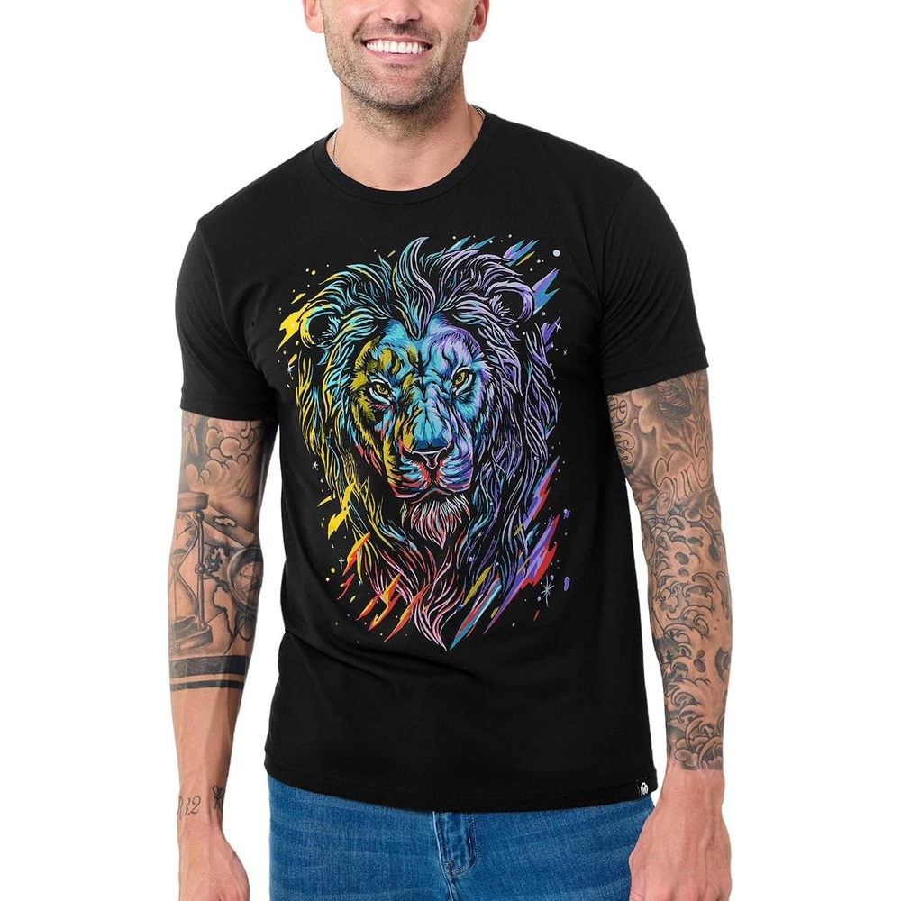 image:imageGraphic Tees for Men Cool Art Short Sleeve TShirts Soft Slim Fit S4XLStellar Beast