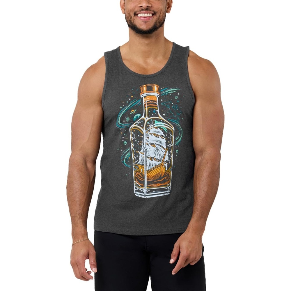 image:imageINTO THE AM Graphic Tank Tops for Men Cool Summer Beach Muscle Tanks S2XLBourbon Voyage