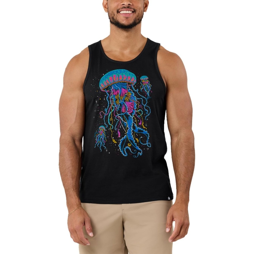 image:imageINTO THE AM Graphic Tank Tops for Men Cool Summer Beach Muscle Tanks S2XLLuminance