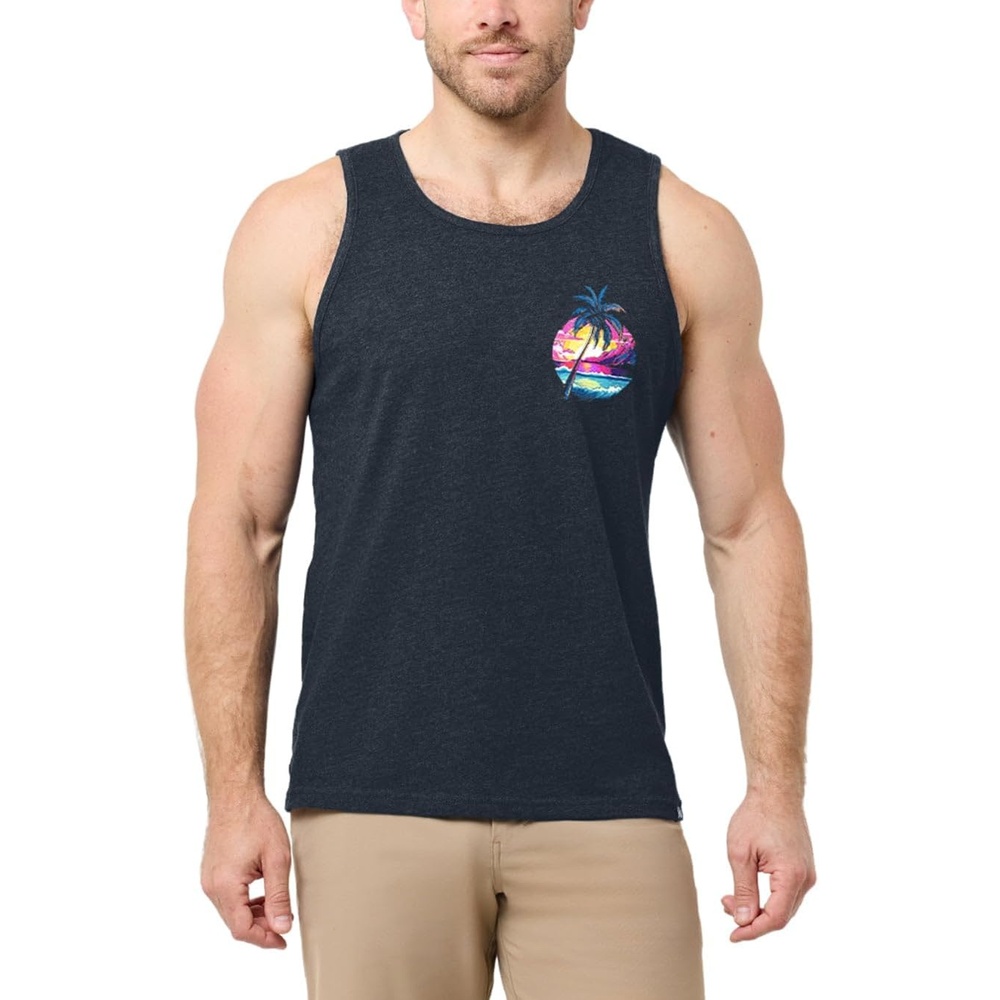 image:imageINTO THE AM Graphic Tank Tops for Men Cool Summer Beach Muscle Tanks S2XLNeon Shores II