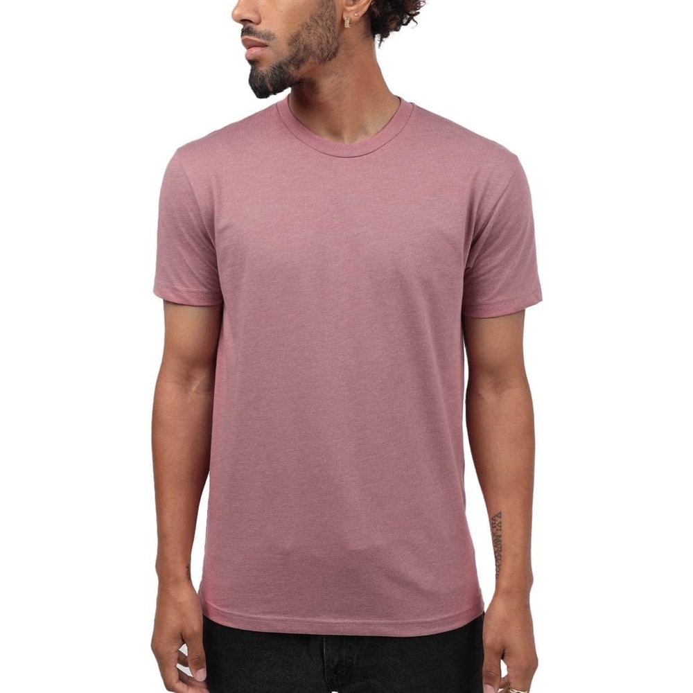 image:imageMens T Shirts Soft Cotton Crew Neck Athletic Fit Casual Tees S4XLNonbranded Heather Mauve