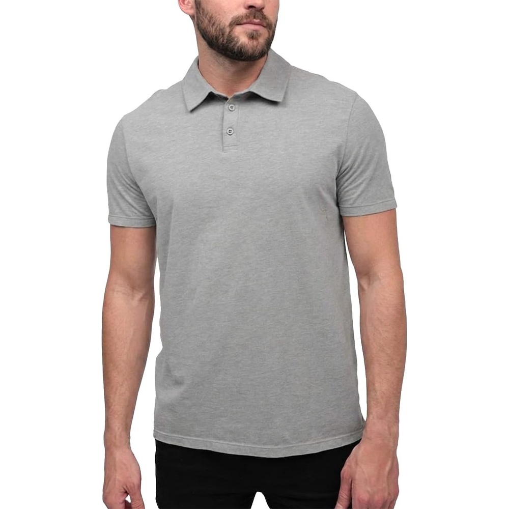 image:imagePolo Shirts for Men Soft Cotton Slim Fit Short Sleeve Collared S4XLGrey Nologo