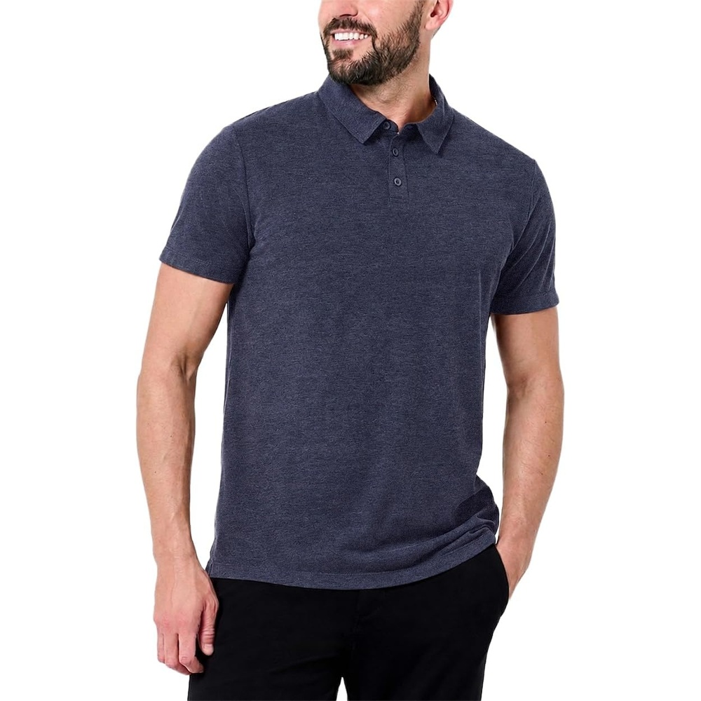 image:imagePolo Shirts for Men Soft Cotton Slim Fit Short Sleeve Collared S4XLNavy Nologo