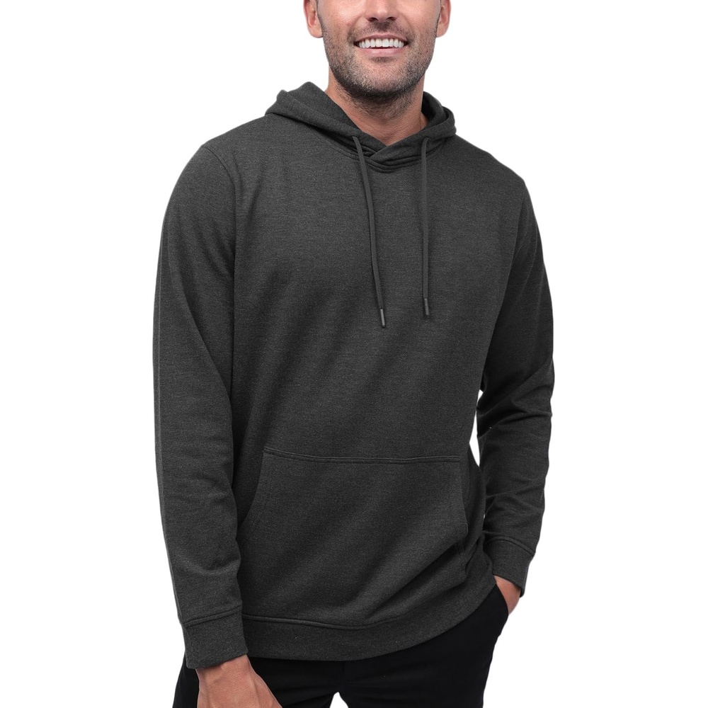 image:imagePullover Hoodie for Men Casual Cotton Blend Sweatshirt LightweightNonbranded  Charcoal