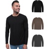 3 Pack - Black/Brown/Charcoal - No-logo