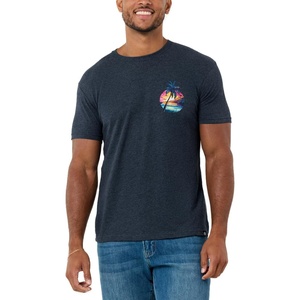 Graphic Tees for Men Cool Art Short Sleeve T-Shirts Soft Slim Fit S-4XL(Neon Shores II)