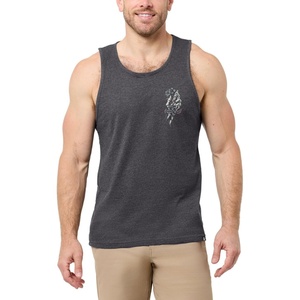 INTO THE AM Graphic Tank Tops for Men Cool Summer Beach Muscle Tanks S-2XL(Bone Blossom)