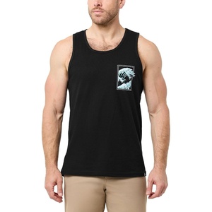 INTO THE AM Graphic Tank Tops for Men Cool Summer Beach Muscle Tanks S-2XL(Ocean Hues)