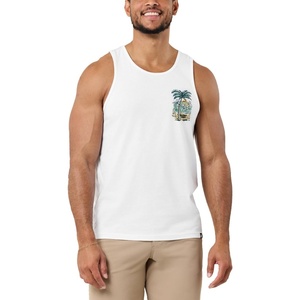 INTO THE AM Graphic Tank Tops for Men Cool Summer Beach Muscle Tanks S-2XL(Pineapple Paradise)