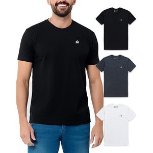 Mens T Shirts Soft Cotton Crew Neck Athletic Fit Casual Tees S-4XL(3-pack Black/Charcoal/White)
