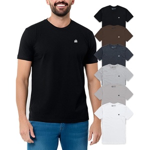 Mens T Shirts Soft Cotton Crew Neck Athletic Fit Casual Tees S-4XL(6-pack Black/Espresso/Charcoal/Dark Heather Gray/Sand/White)