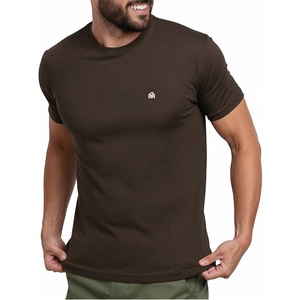 Mens T Shirts Soft Cotton Crew Neck Athletic Fit Casual Tees S-4XL(Brown Heather)