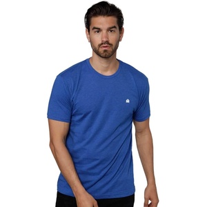 Mens T Shirts Soft Cotton Crew Neck Athletic Fit Casual Tees S-4XL(Royal Blue Heather)