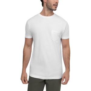Pocket T Shirts for Men Soft Cotton Crew Neck Fitted Casual Tees S-4XL(White – No-logo)