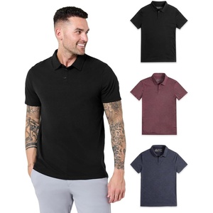 Polo Shirts for Men Soft Cotton Slim Fit Short Sleeve Collared S-4XL(Black/Maroon/Navy)